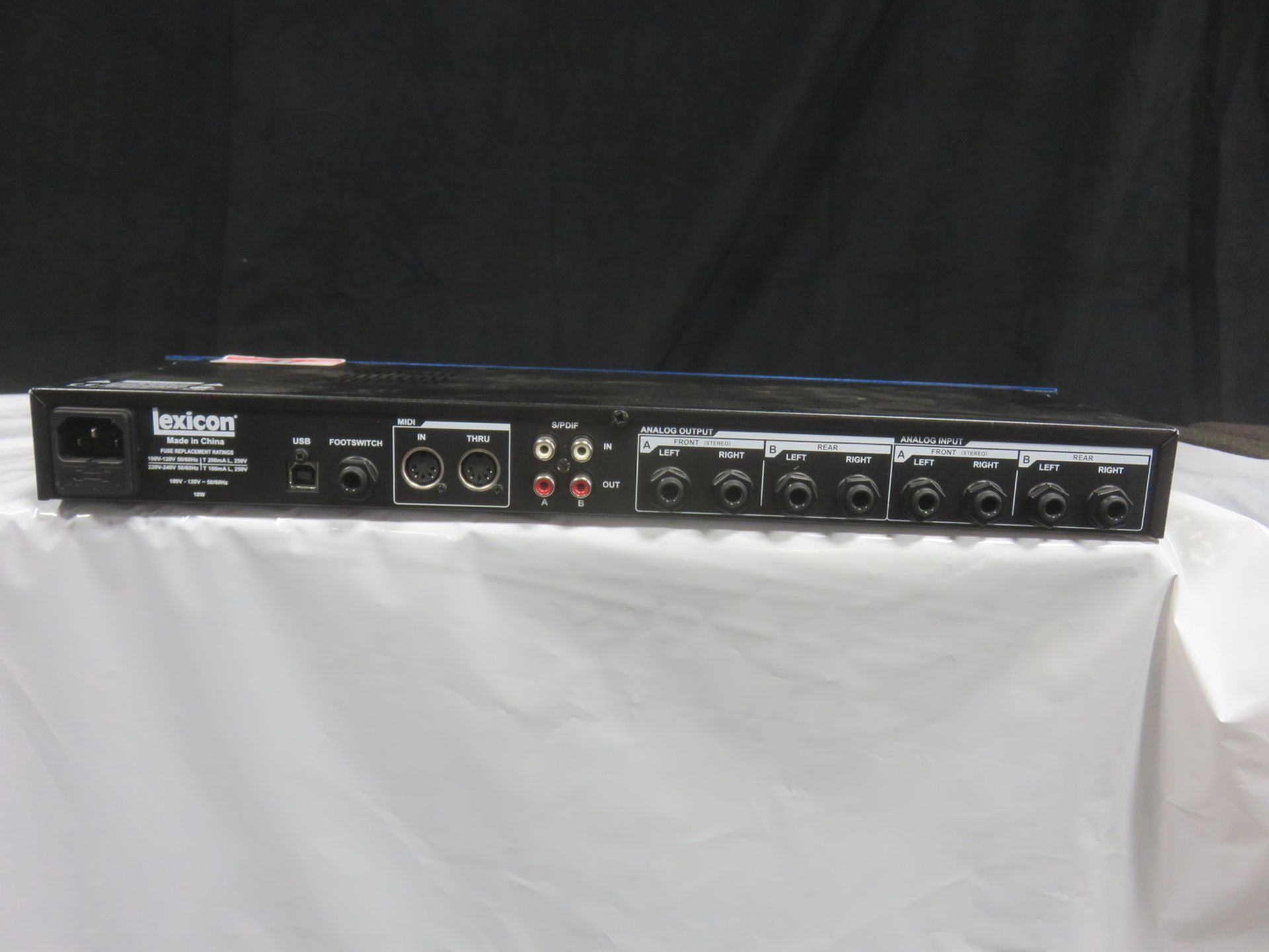 LEXICON MX-400, DUAL STEREO/ SURROUND REVERB EFFECTS PROCESSOR - Image 2 of 2
