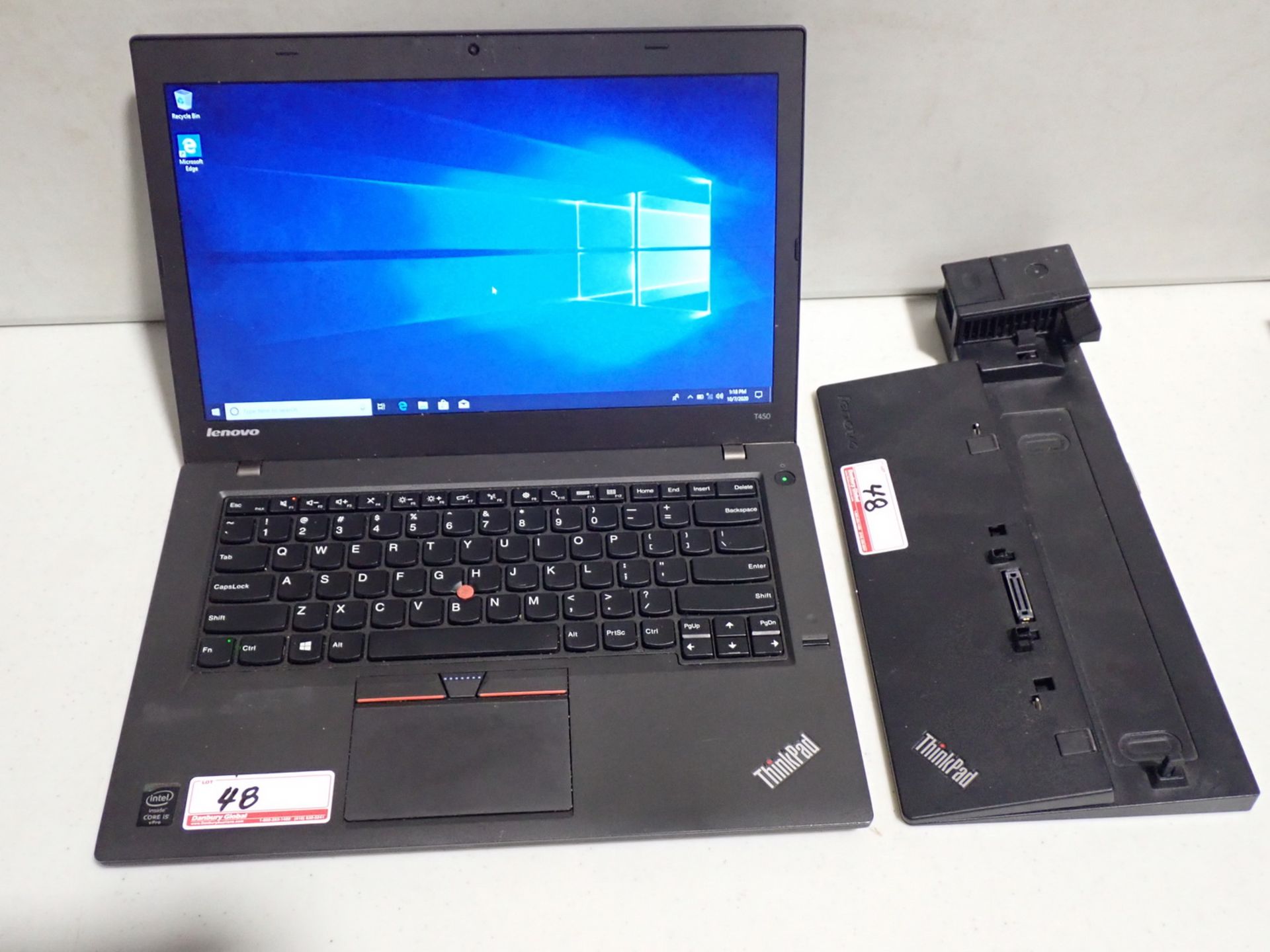 LENOVO THINK PAD T450 LAPTOP W/ INTEL CORE I5 5300U 2.30GHZ CPU, 4GB RAM, 500GB HDD, WINDOWS 10 +