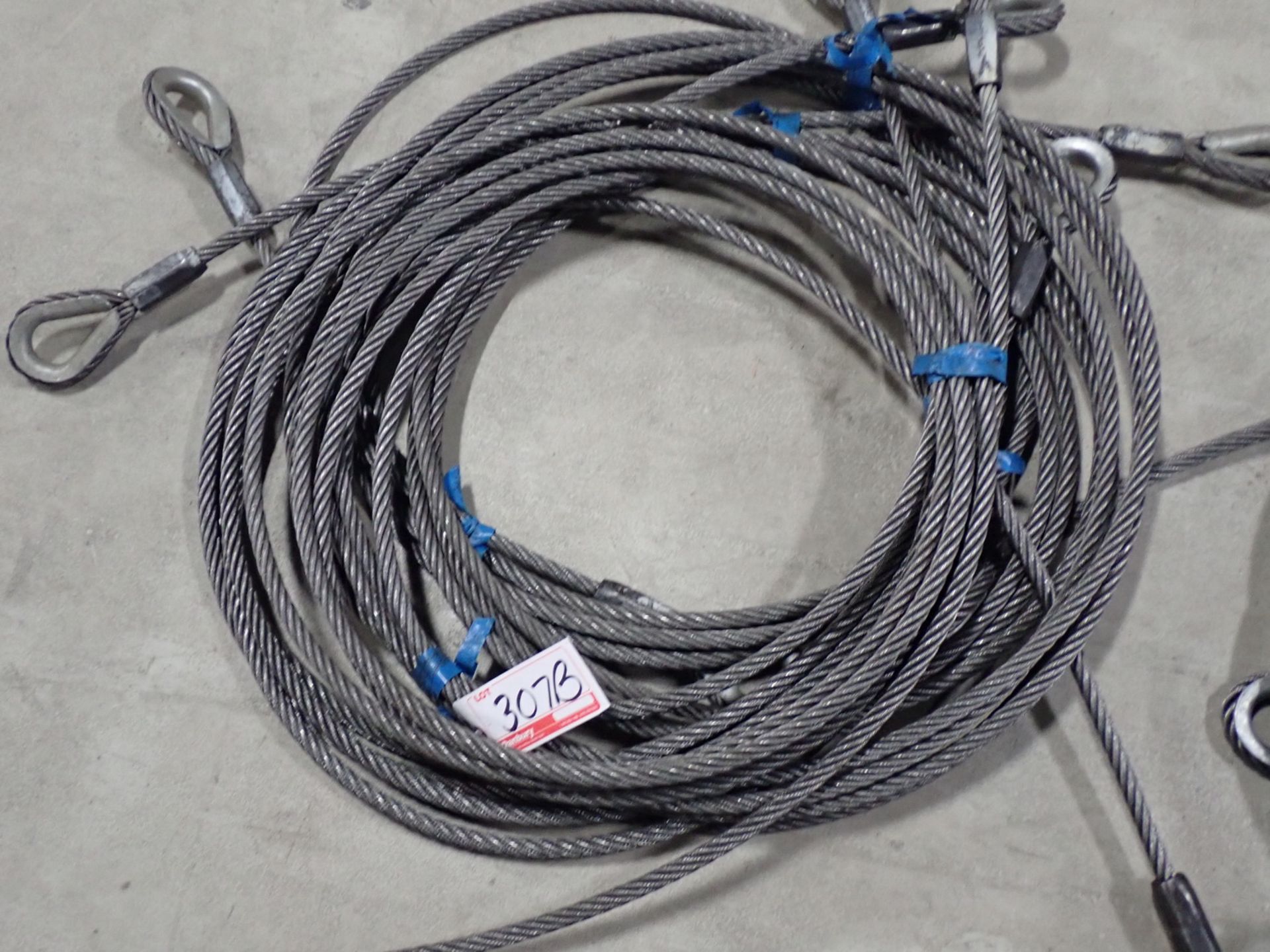 UNITS - GENERAL 3/4" X 30'L STEEL CABLE SLINGS (BLUE TAPE)