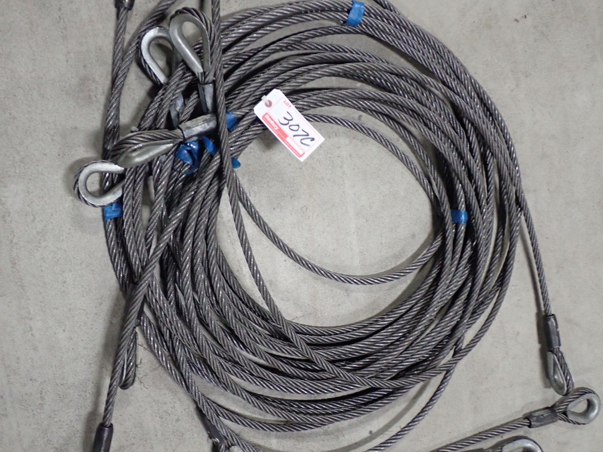 UNITS - GENERAL 3/4" X 30'L STEEL CABLE SLINGS (BLUE TAPE)