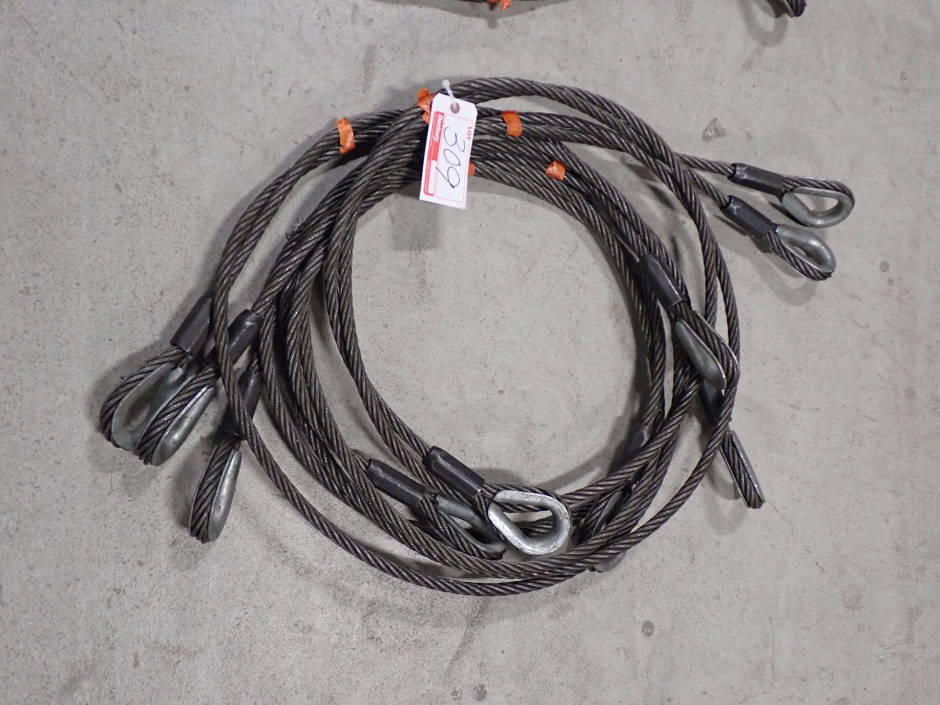 UNITS - GENERAL 3/4" X 10'L STEEL CABLE SLINGS (ORANGE TAPE)