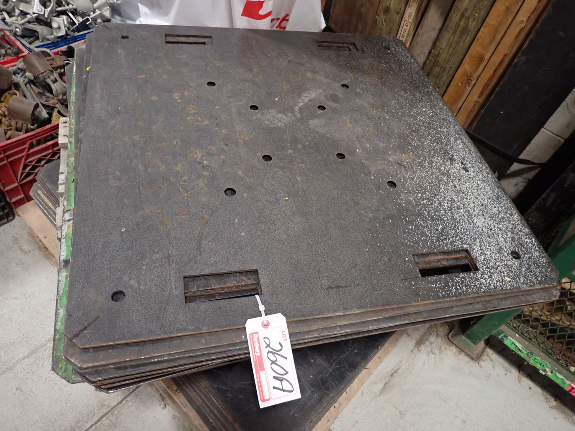 LOT - STEEL 3' X 3' TRUSS BASE PLATES (4 PCS)