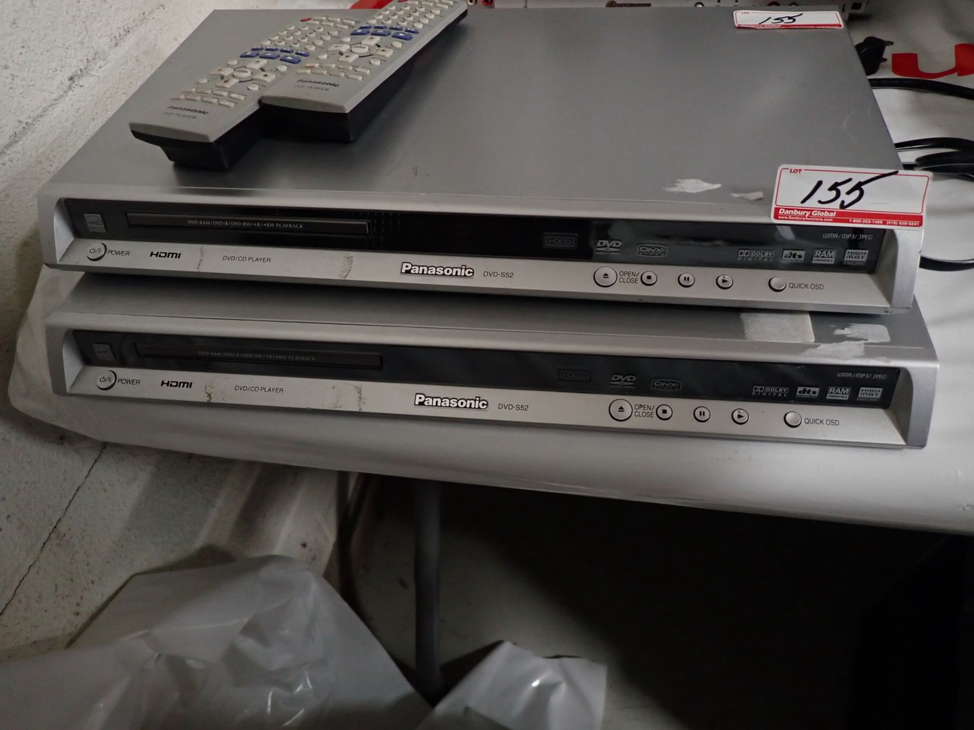 LOT - PANASONIC DVD-S52 DVD/CD PLAYERS W/ REMOTES