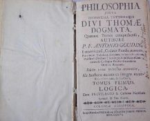 Goudin, Antonio (1639-1695): Philosophia iuxta inconcussa tutissimaque divi Thomae dogmata: