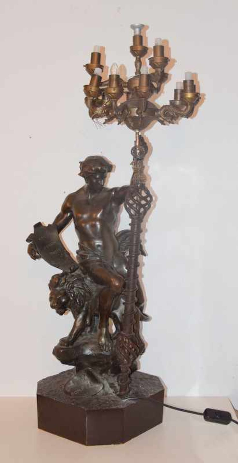 Picault, Emile (1833 in Paris; 1915 ebenda): Große Bronze "La Force Dompteé", um 1880 <b