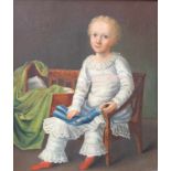 Schönes Kinderporträt des Biedermeier, um 1850<b