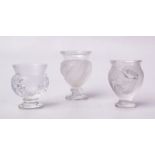 Rene Lalique, Wingen sur Moder: 3 Vasen