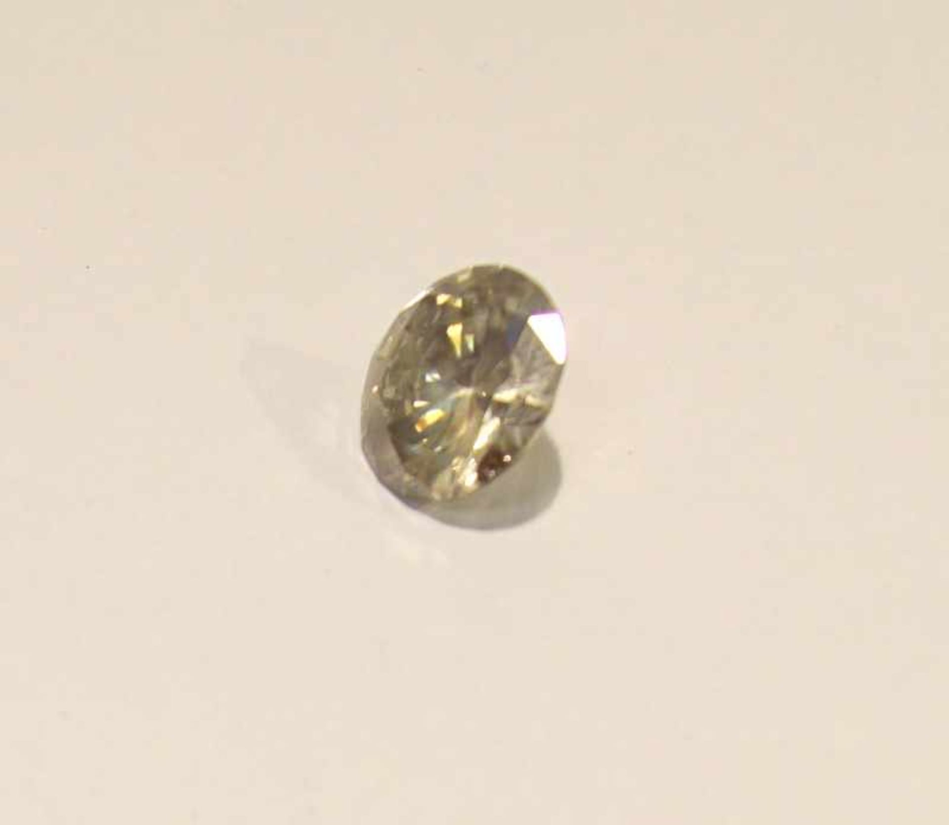 Großer Brillant, Gewicht 1,00g, entspricht ca. 5ct< - Bild 2 aus 3