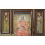 Helena Wiehen (1899 - 1969): Triptychon, 1. H. 20. Jhd.