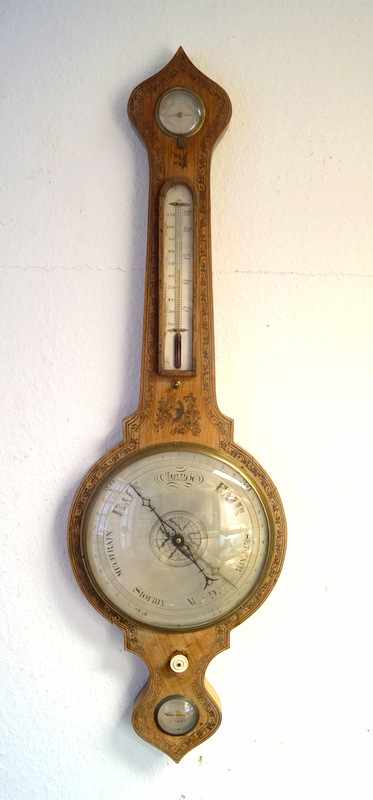 Spelzini, London: Barometer, (Wetterstation), England, Mitte 19.Jhd.