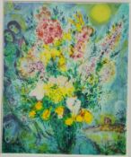 Großformatiges expressionistisches Blumenbouquet<