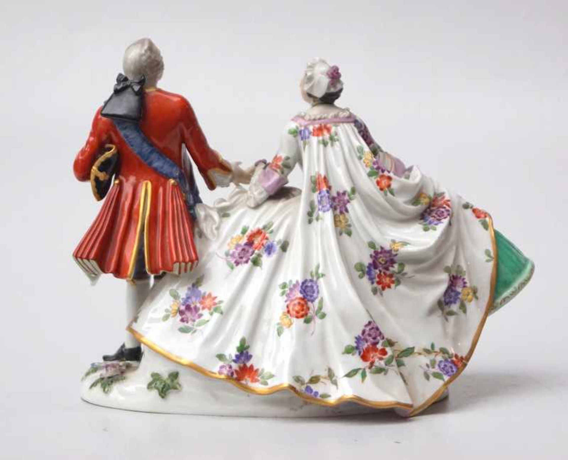 Königl. Meissen (Unterglasurblaue Marke (Knaufzeit) 1850-1924, 1. Wahl): Große Figurengruppe - Image 2 of 4