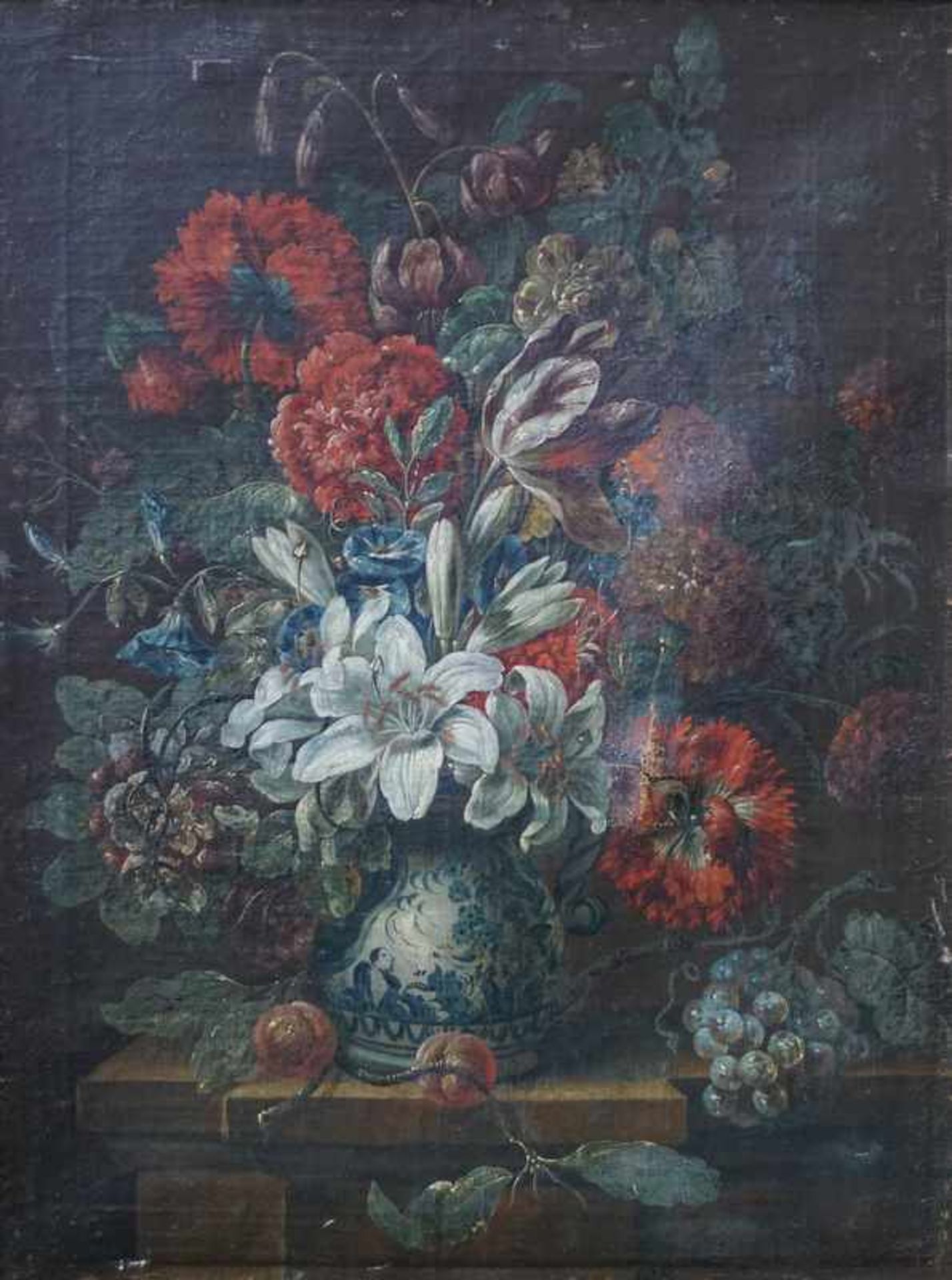 Monnoyer, Jean Baptiste Schule des (1636 Lille - 1699 London): Üppiges Blumenstilleben mit