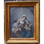 Madonna mit Kind und Putto, wohl Frankreich, 18. Jhd.