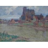 Ackermann, Otto (1872 Berlin - 1953 Düsseldorf): Ansicht von Runkel an der Lahn<