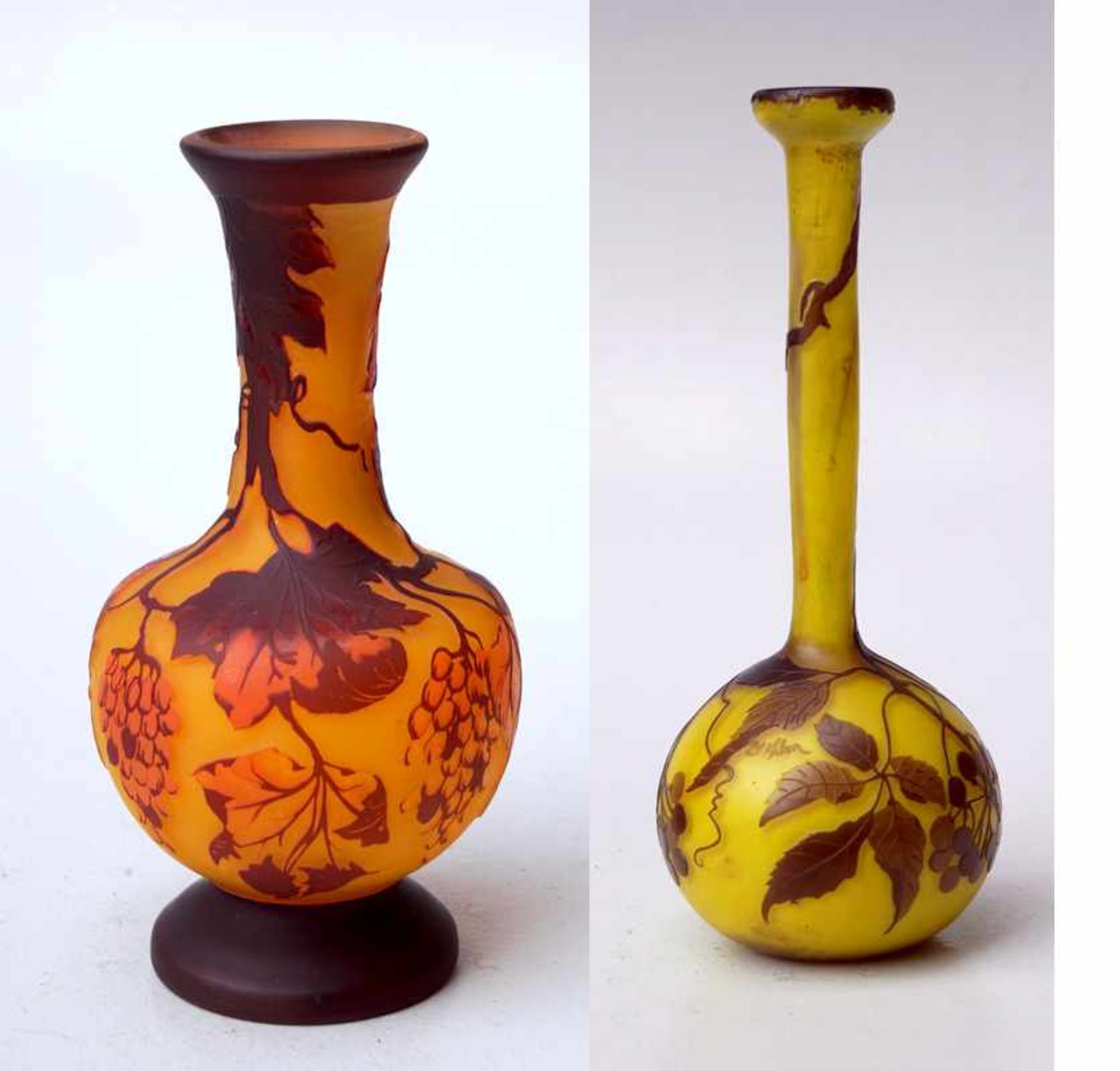2 Vasen im Stil des französischen Jugendstil<