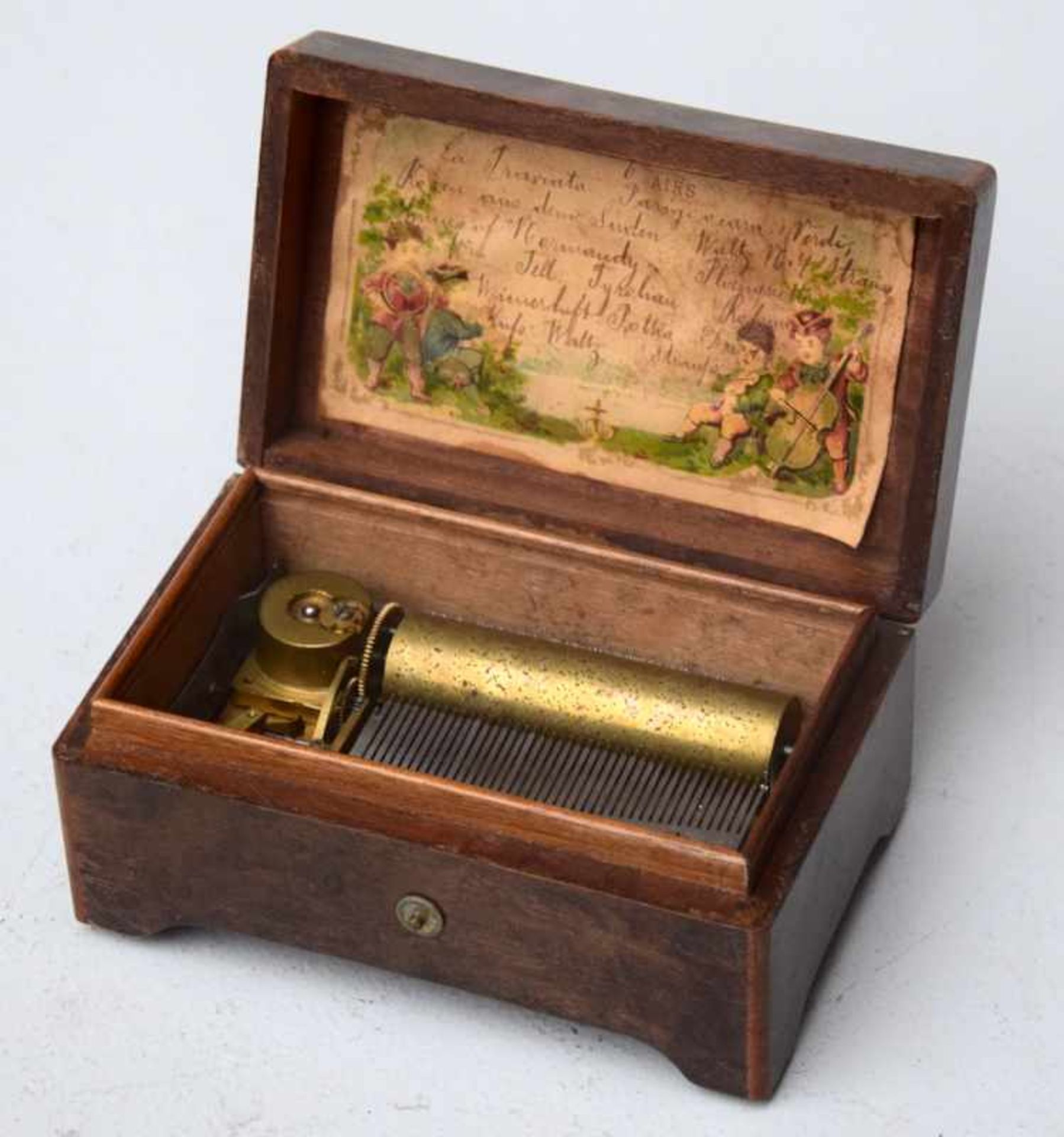 Zylinder-Spieldose, Schweiz, ca. 1890 - Bild 4 aus 5