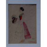 Figurine aus Figaros Hochzeit: "Susanne einfaches Kostüm",1912<