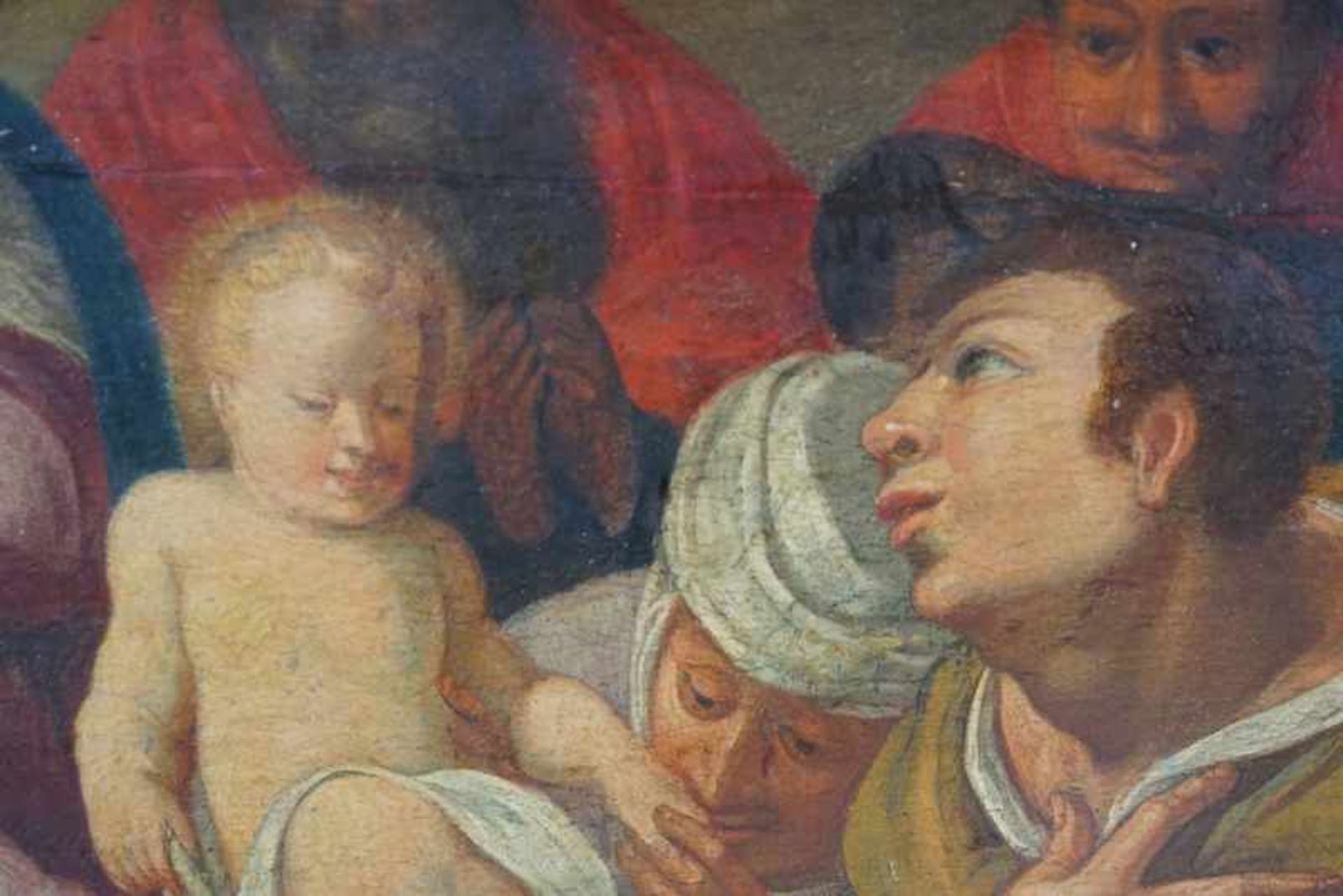 Anbetung des Kindes, Flämischer Maler, ca. um 1600/1620< - Image 4 of 4