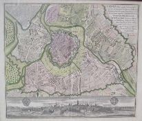 Seuter, Matthaus (Augsburg): Karte von Wien, Mitte 18. Jhd., "Vienna Metropolis Austriae