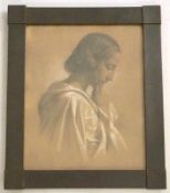 Wilhelm Jung: Portrait Jesus im Gebet, 19. Jhd.