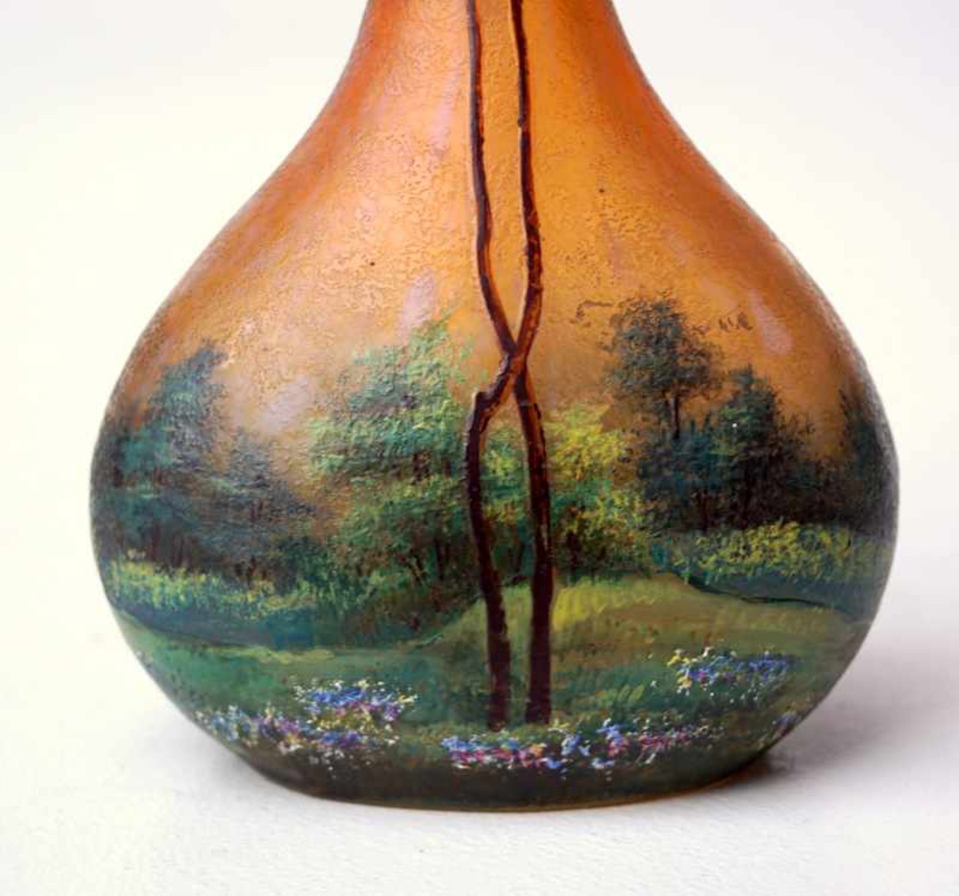 Cameo-Vase Jugendstil, wohl Legras, Frankreich, um 1900 - Bild 2 aus 3
