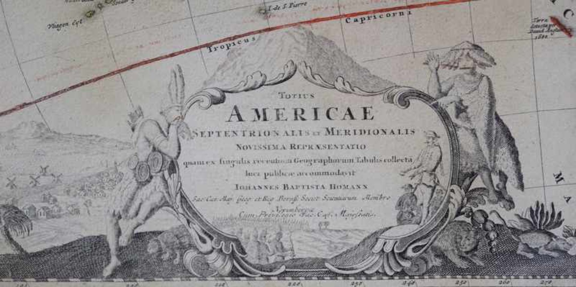 Homann, Johann Baptist (1664 in Oberkammlach- 1724 in Nürnberg): Totius Americae Septentrionalis - Image 3 of 3