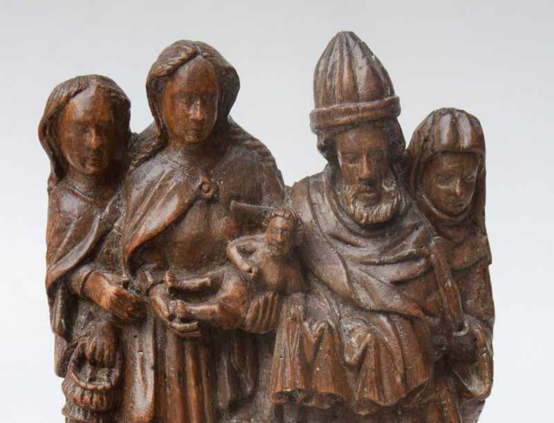 Reliefschnitzerei, Beschneidung Christi, Flämisch, 15. Jhd.< - Bild 2 aus 4