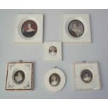 Sammlung von 6 Miniaturen, teilw. nach Stieler