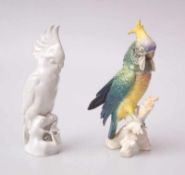 2 Porzellan-Figuren, Kakadus