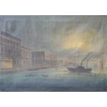 Unbekannt: Venedig bei Nacht, italienisch, 1. H. 19. Jhd.