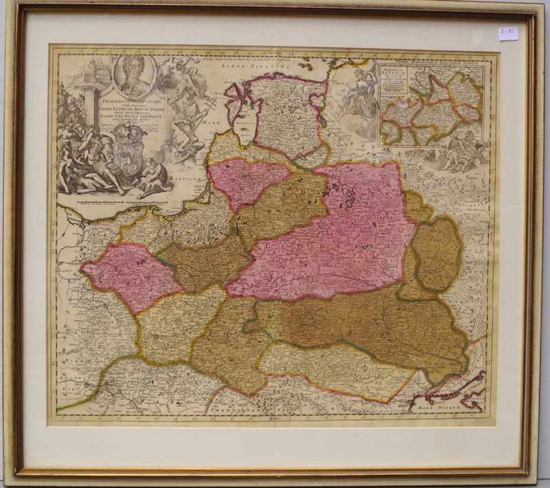 Schenk, Petrus ( 1660-1711): Karte "Augusto Polon Lithuan"