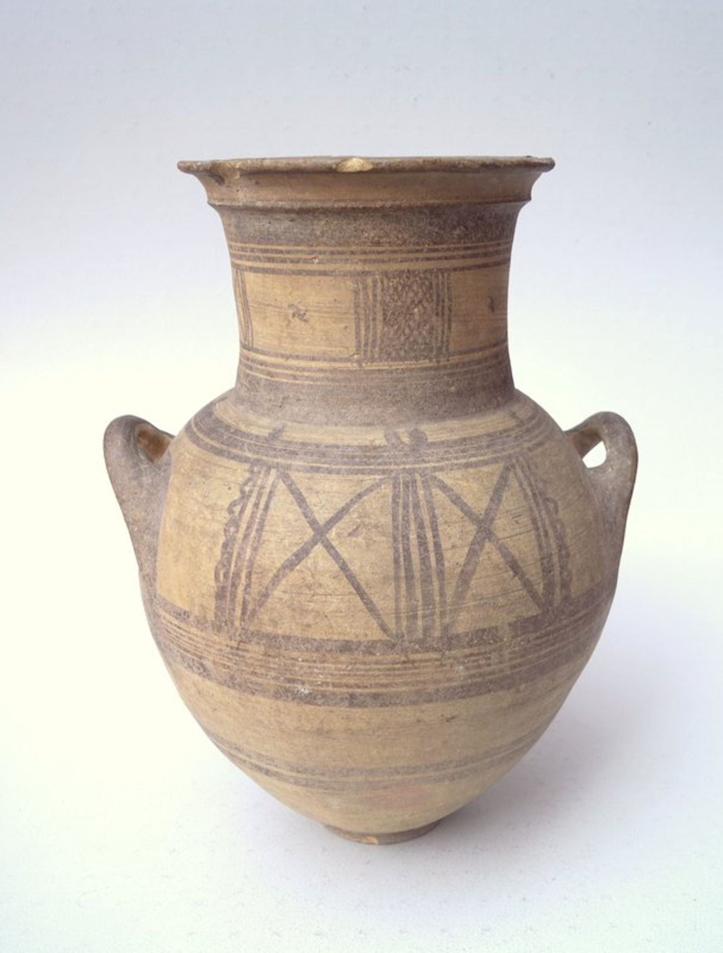 Große zypriotischeTonamphora im geometrischen Stil, Zypern ca. 400-500 B.C.