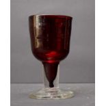 Granat-rotes Weinglas, um 1820