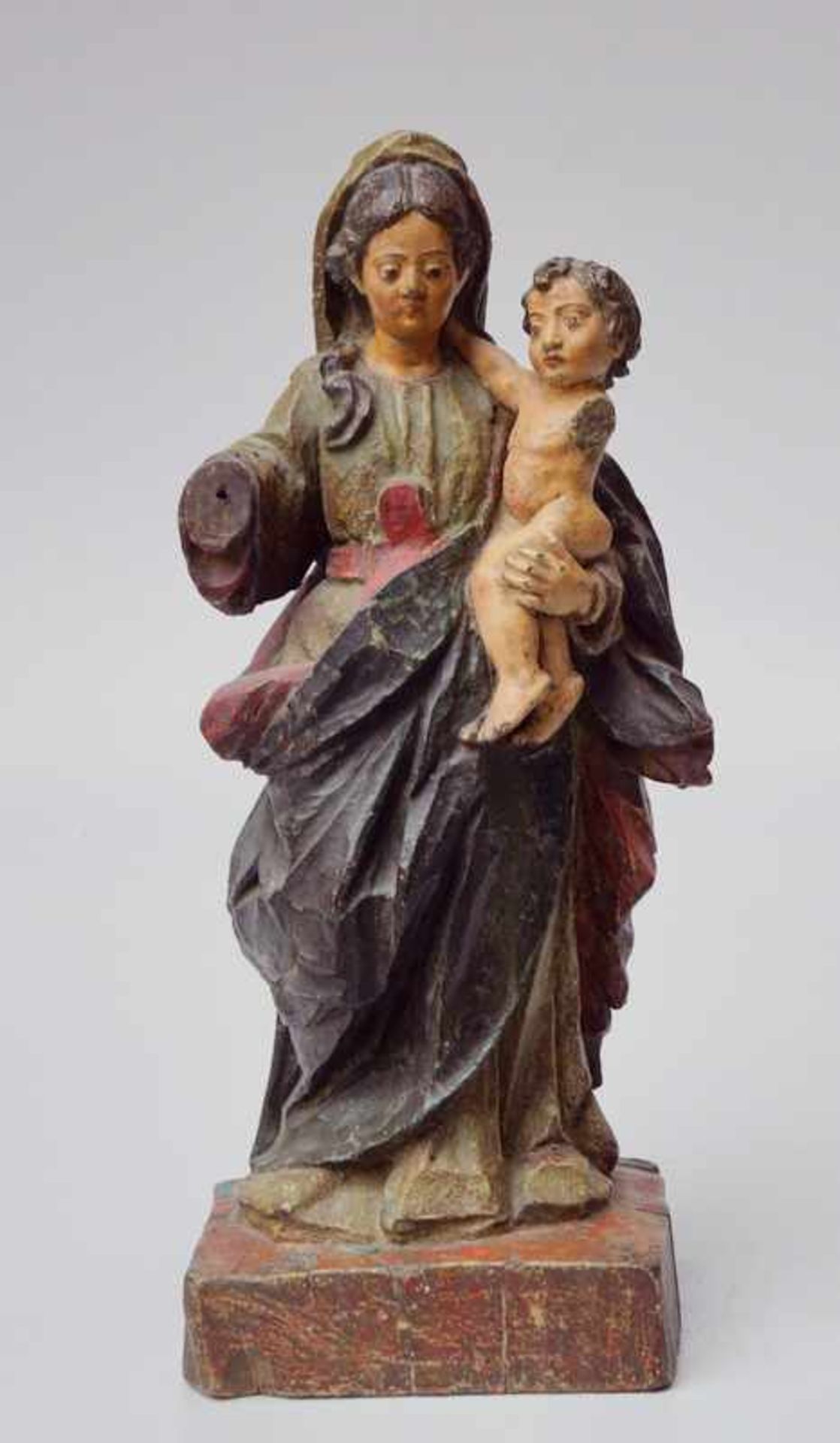 Stehende Maria mit Christuskind,18. Jhd., Koloniales Südamerika