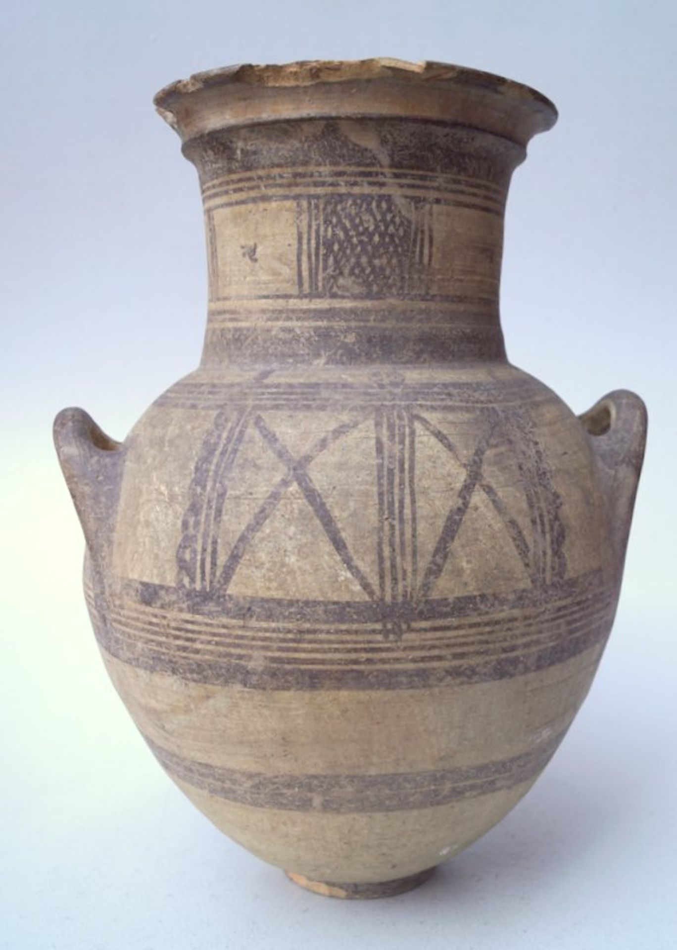 Große zypriotischeTonamphora im geometrischen Stil, Zypern ca. 400-500 B.C. - Image 2 of 4