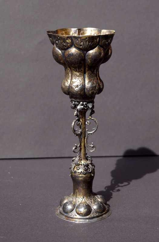 Akeleipokal, Silber vergoldet, Nürnberg um 1650