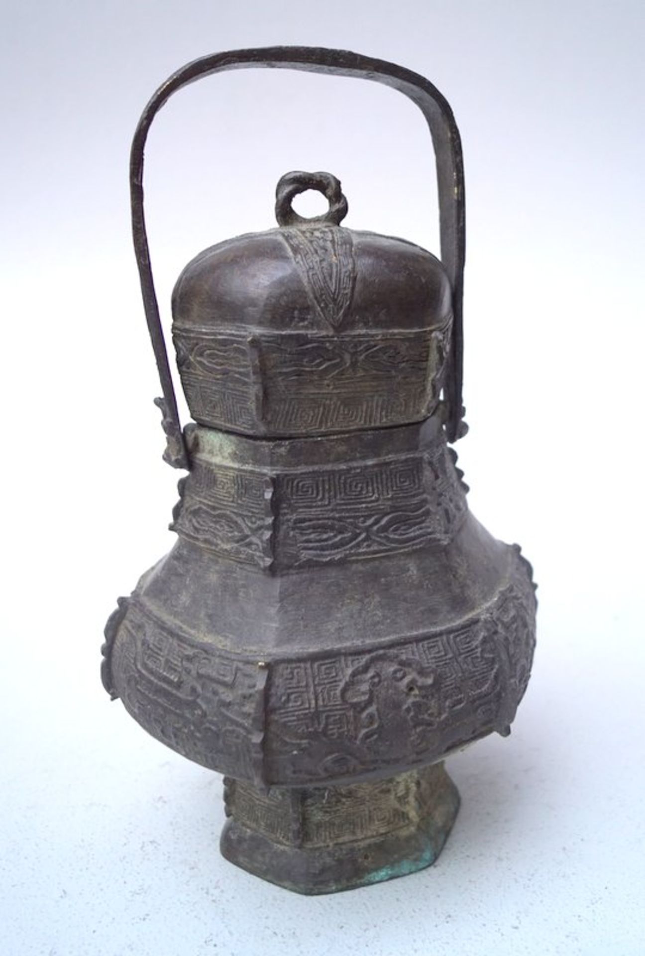 Bronze Deckelgefäss/Ritualgefäss, Tang Dynastie-Stil