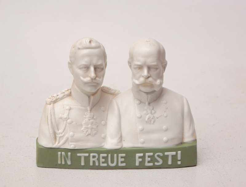 "In Treue Fest" Doppeldarstellung des Deutschen und Österreichischen Kaisers