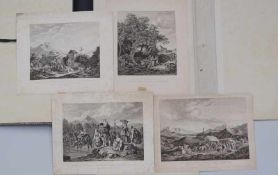 Richter, Adrian Ludwig (nach): Drei Stiche nach A.L.Richter, Italienische Szenen/Landschaften,19.Jhd