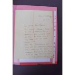 Polgar, Alfred (1873, Leopoldstadt, Wien, Österreich - 1955, Zürich, Schweiz): Handschl. Brief an