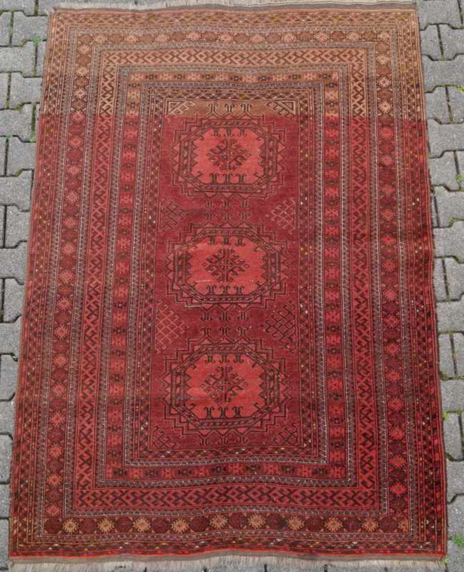 Antiker turkmenischer Teppich, um 1920