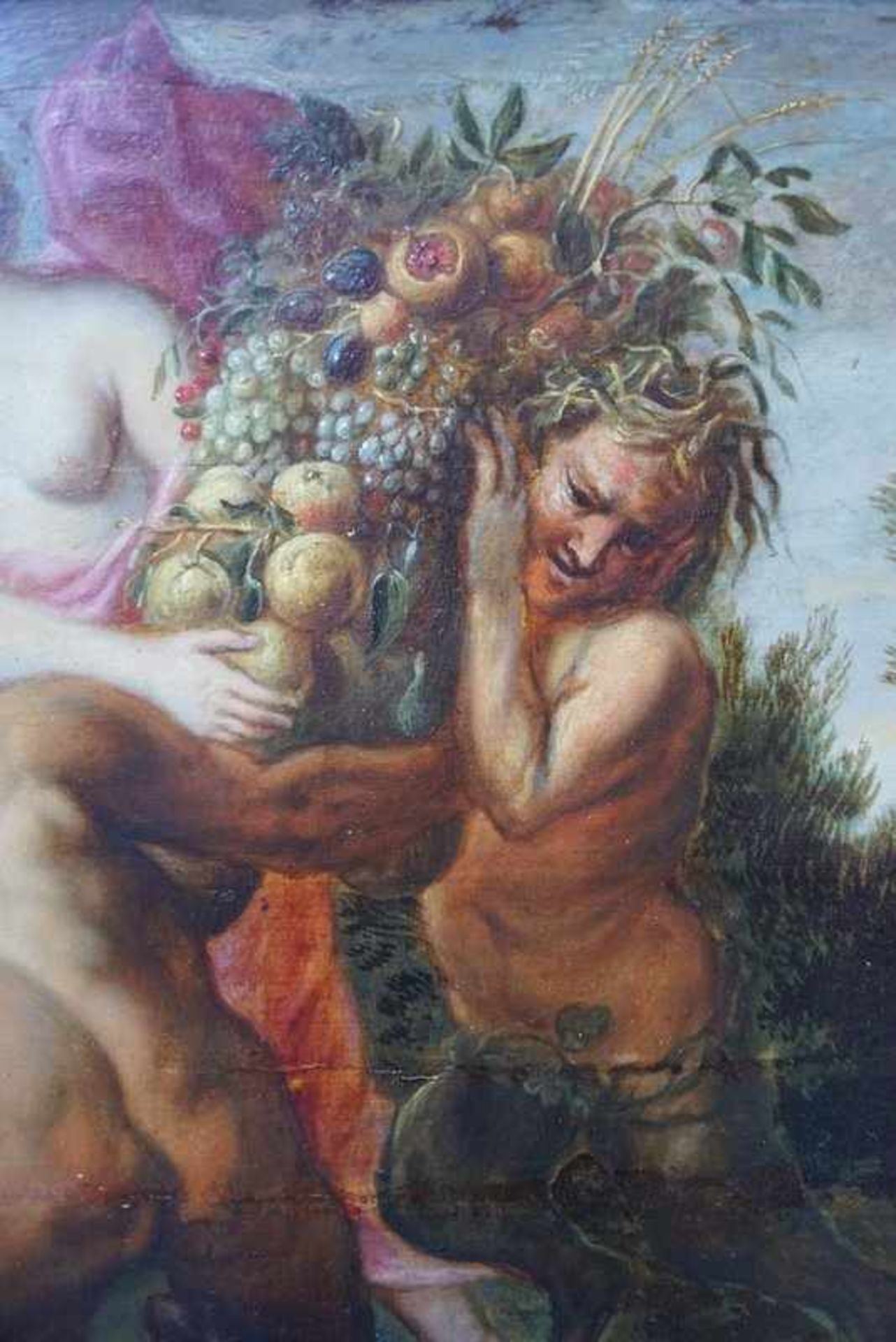 Peter Paul Rubens -Schule: Zwei Satyrn mit Nymphe Ceres-Demeter - Bild 3 aus 6