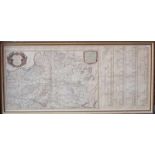 Jaillot, Alexis Hubert (1632-1712): Übergroße Karte "Estats dela Couronne de Pologne" sowie "Table