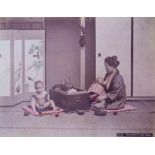 Asiatisches Fotoalbum mit ca. 80 historischen Reisefotos um 1880