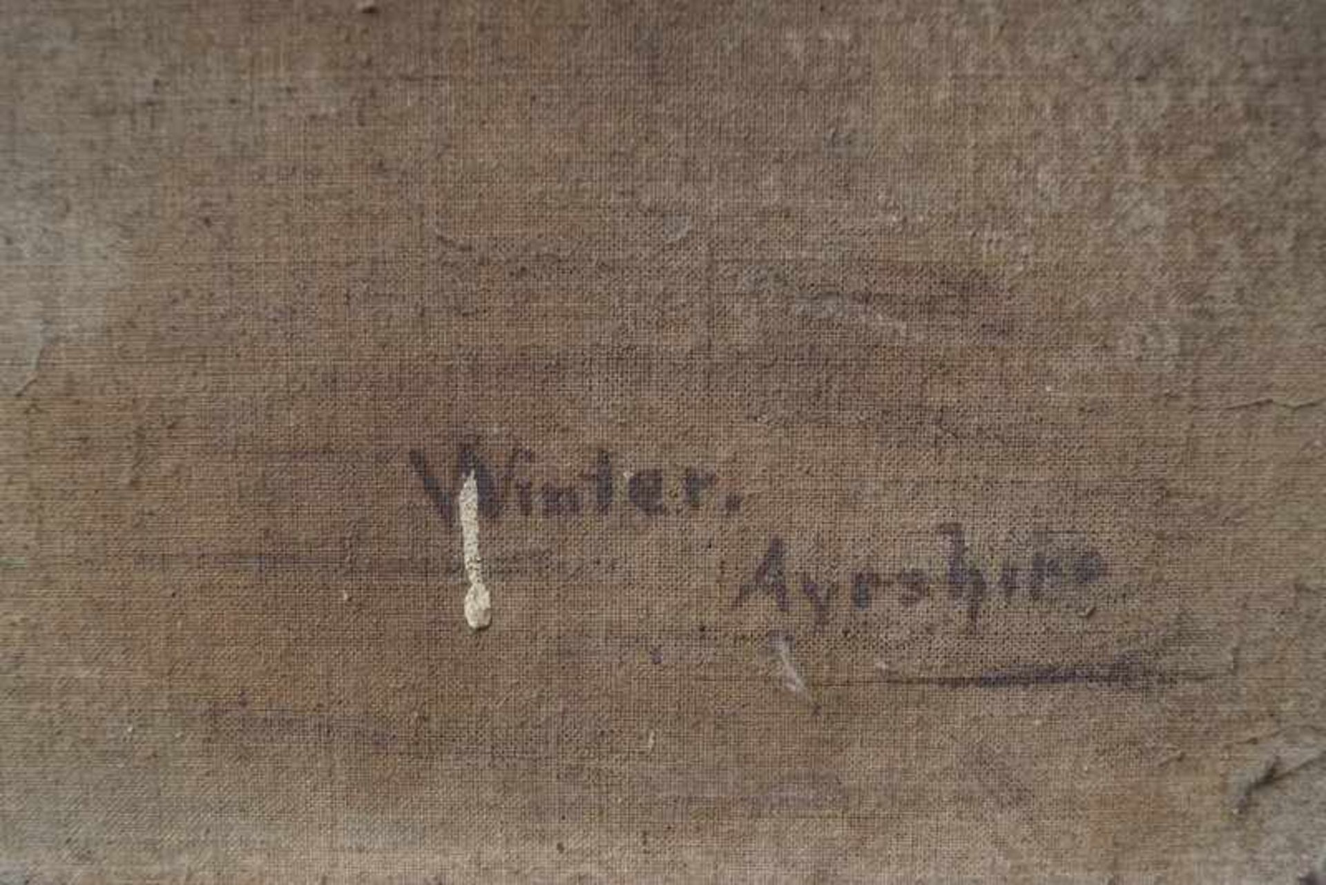 A.A. Dalgish (attr.): "Winter in Ayrshire", ca. um 1900 - Bild 5 aus 5
