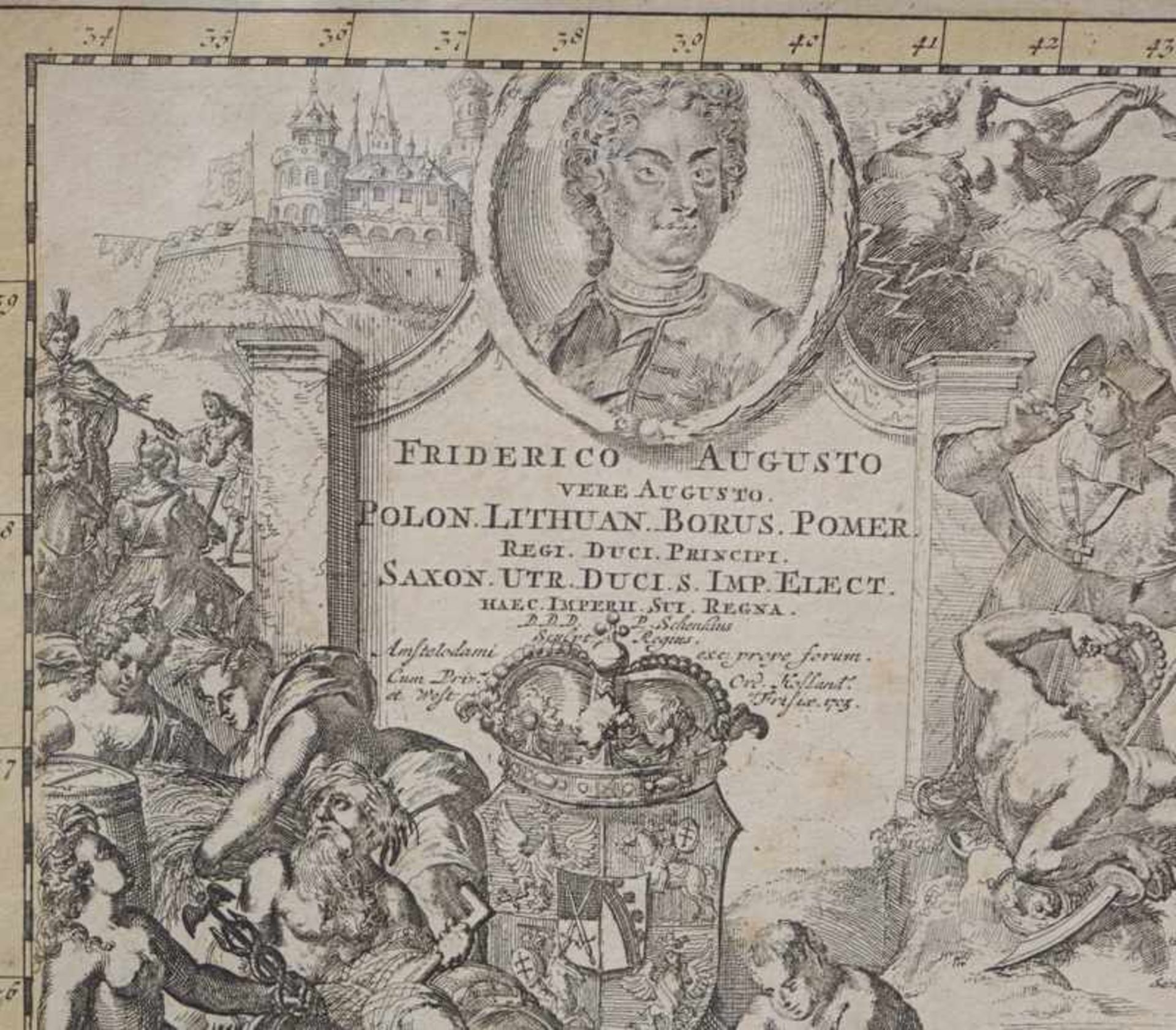 Schenk, Petrus ( 1660-1711): Karte "Augusto Polon Lithuan" - Bild 2 aus 2