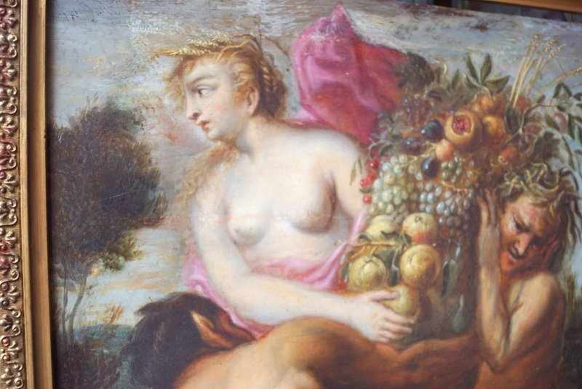 Peter Paul Rubens -Schule: Zwei Satyrn mit Nymphe Ceres-Demeter - Bild 6 aus 6