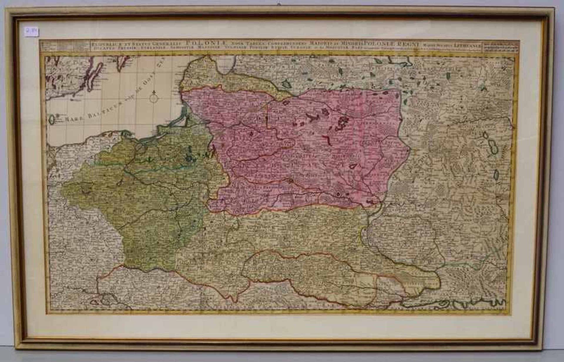 Keyser, Jacob (ca.1713 - ca.1738): Große Karte "Reipublicae et Status Generalis Poloniae Nova Tabul