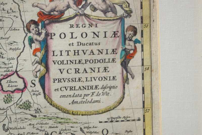 de Wit, Frederick (1630-1706): Karte "Regni Poloniae et Ducatus Lithuaniae", ca. 1682 - Image 2 of 2
